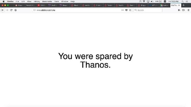 Jika warganet diampuni Thanos.