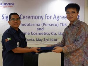 Indofarma Gandeng Pharma Cosmetics dari Korsel
