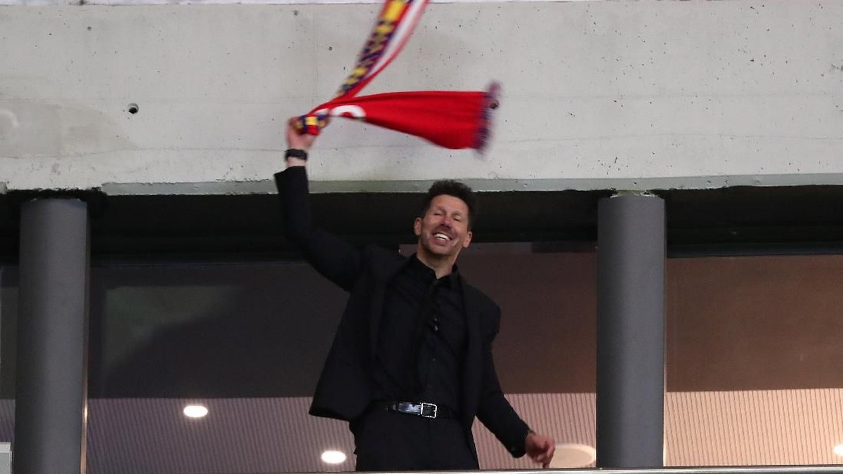 Diego Simeone diskors empat pertandingan oleh UEFA. (Foto: Sergio Perez/Reuters)