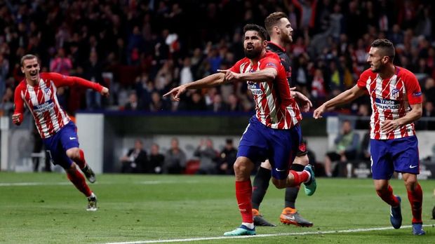 Atletico Madrid menembus babak final Liga Europa usai mengalahkan Arsenal di babak semifinal.