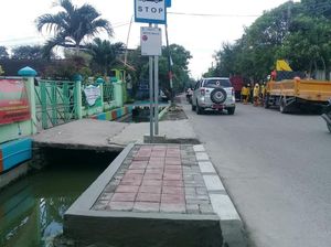 Asyik! Lokasi OK Otrip Stop di Jakut Dilengkapi Trotoar