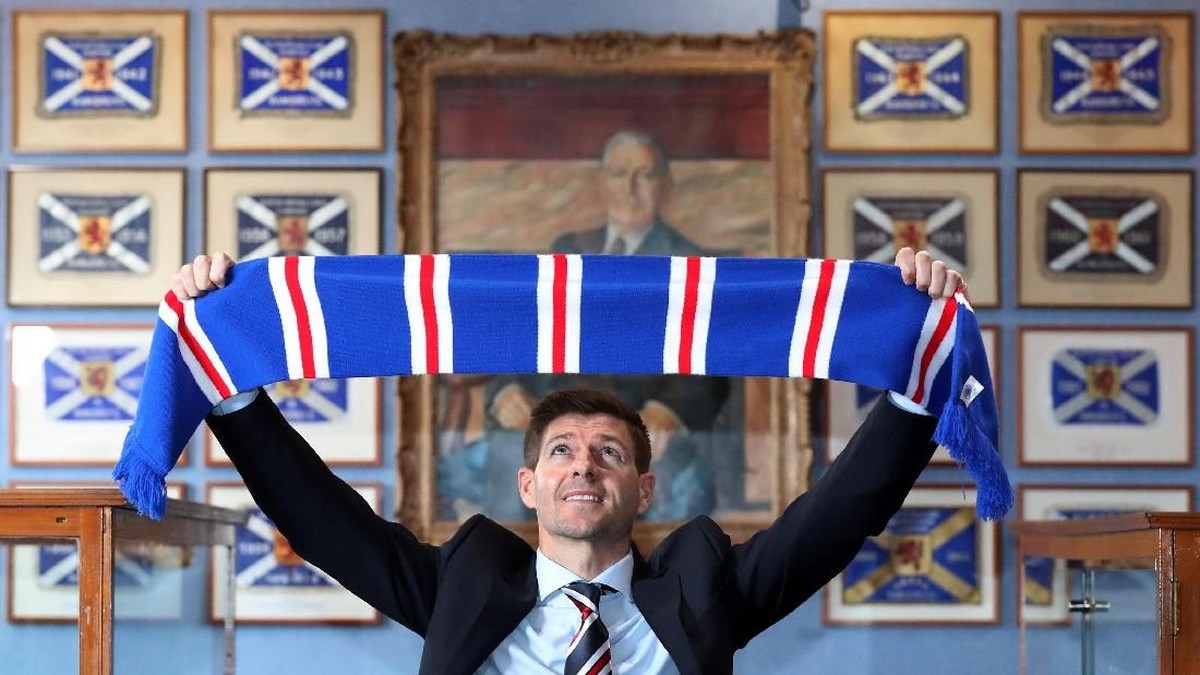 Steven Gerrard baru saja diangkat sebagai manajer Rangers FC (Scott Heppell/Reuters)