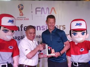 JNE Resmi Jadi Partner Logistik FMA & Pesta Bola Piala Dunia 2018