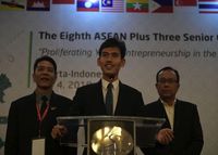 Deputi Bidang Pembangunan Pemuda Kemenpora Asrorun Ni'am saat menghadiri ASEAN SOMY Plus Three. Foto: Kemenpora.