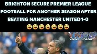 Karena menang lawan MU, Brighton memastikan diri bertahan di Premier League loh. Brighton mengukir catatannya dengan penuh gaya. (Foto: Instagram)
