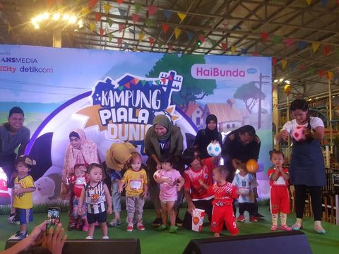 Seru! Saat Anak-anak Berlomba di Kampung Piala Dunia Anak/