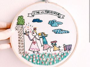 Simsalabim! Coretan Anak Diubah Jadi Sulaman Indah