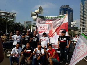 Relawan Deklarasi #2019GantiPresiden Mulai Datangi Patung Kuda