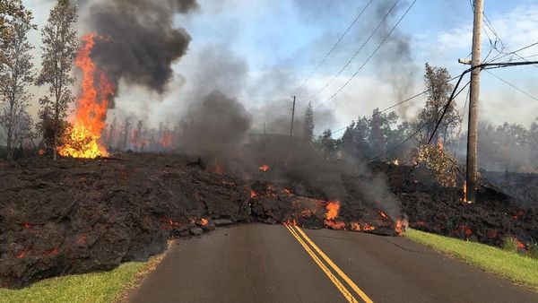 Foto: Lelehan Lahar Gunung Kilauea Hawaii dari Jarak Dekat