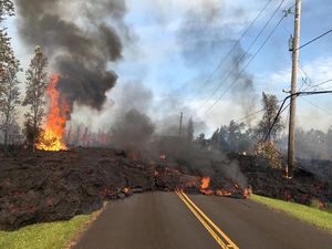 Foto: Lelehan Lahar Gunung Kilauea Hawaii dari Jarak Dekat