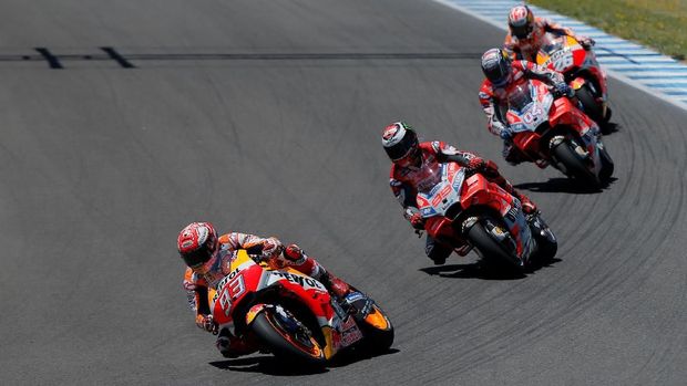 Marc Marquez saat ini masih berada di puncak klasemen MotoGP 2018.