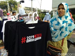 Wahyuni Jual Kaus #2019GantiPresiden dan #2019JKWSalam2Periode di CFD