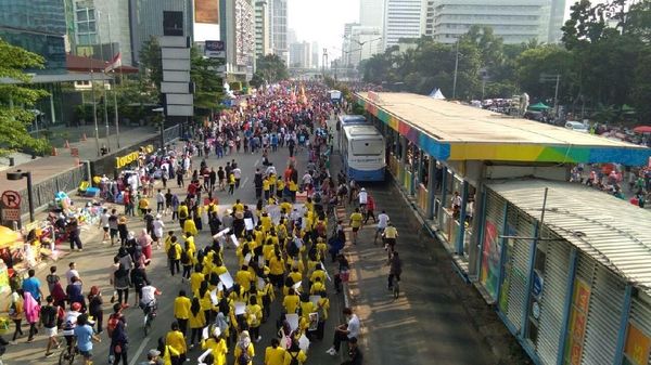 Foto: Begini Suasana CFD di Sudirman-Thamrin Pagi Ini