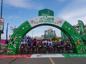 Gaungkan Asian Games 2018, Kamboja Gelar Fun Run dan Bike Race Gaungkan Asian Games 2018, Kamboja Gelar Fun Run dan Bike Race