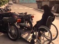 Kesal dengan Transportasi Umum, Wanita Difabel Ini Buat Motor Sendiri