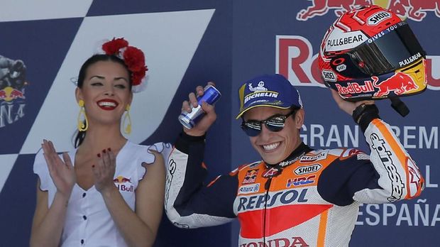 Marc Marquez sempat menyindir Valentino Rossi usai MotoGP Spanyol.