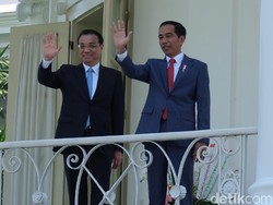 Jokowi Sambut PM China di Istana Bogor
