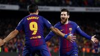 Messi mencetak satu gol dalam laga El Clasico pada Minggu (6/5).