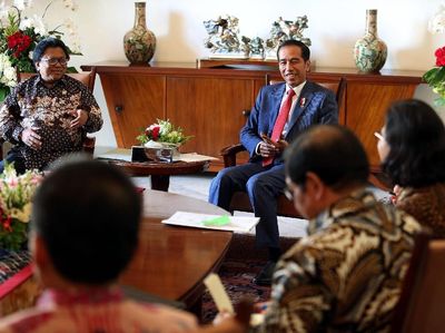 Pimpinan DPD Temui Presiden Jokowi di Istana Bogor