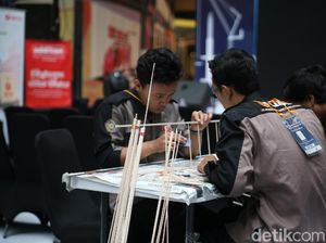 Serunya Lomba Membangun Jembatan di Petro Civil Expo UK Petra