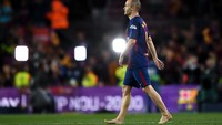 Andres Iniesta kontraknya tak diperpanjang Barcelona meski punya peran besar dalam kejayaan klub. Dia kini bermain di Liga Jepang. (Foto: David Ramos/Getty Images)