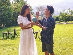 Ciee! Nadine Chandrawinata Masak untuk Buka Puasa Dimas Anggara