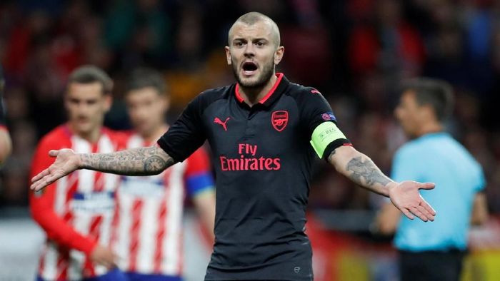 Jack Wilshere dilepas Arsenal ke West Ham United (Matthew Childs/Action Images via Reuters) Jack Wilshere dilepas Arsenal ke West Ham United (Matthew Childs/Action Images via Reuters)