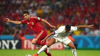 Javi Martinez memang tampil oke bersama Bayern Munich karena mampu bermain di tengah dan belakang. Tapi, Martinez tak mampu menembus skuat Spanyol asuhan Julen Lopetegui. (Clive Rose/Getty Images)