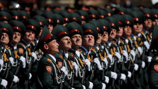 Foto: Militer Rusia di Parade Peringatan Kalahnya Nazi Jerman