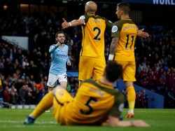 City Sementara Memimpin 2-1 atas Brighton