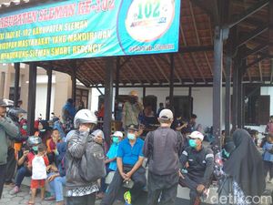 Ini Sebaran Hujan Abu di DIY Pasca Letusan Freatik Merapi