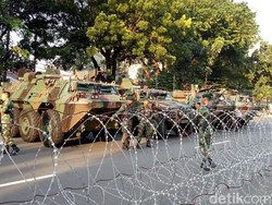 Polisi Dibantu TNI Amankan Aksi Bela Palestina