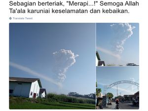 Foto-foto Letusan Merapi yang Diabadikan Netizen