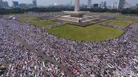 Foto: Aksi Bela Palestina 115 di Monas dari Jepretan Drone