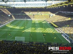 Salah satu stadion di PES (Pro Evolution Soccer)