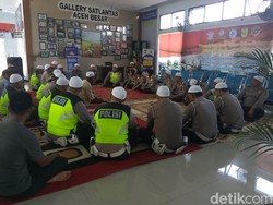 5 Polisi Gugur di Mako Brimob, Polantas di Aceh Gelar Doa Bersama