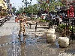 Sempat Diguyur Abu Merapi, Sore Ini Malioboro Kembali Bersolek