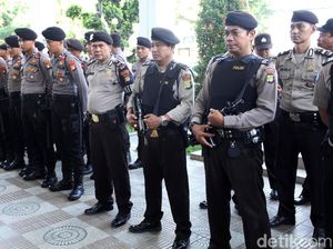 Penjagaan 13 Tahanan Teroris di Polres Jaksel Diperketat Penjagaan 13 Tahanan Teroris di Polres Jaksel Diperketat