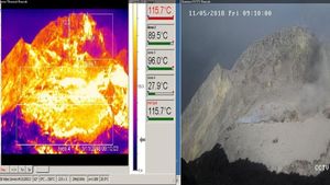 Foto: Kawah Gunung Merapi Usai Letusan Freatik