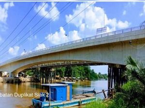 Jembatan Duplikat Siak 2 di Riau Bakal Rampung Bulan Depan