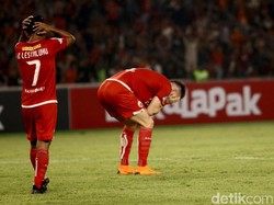 Marko Simic melewatkan satu peluang emas. Tendangannya melesat. (Foto: Rifkianto Nugroho/detikcom)