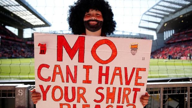 Mohamed Salah menjadi idola baru bagi fan Liverpool