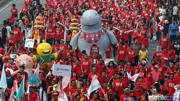 Melihat Serunya Parade Karnaval Asian Games 2018