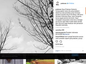 Prabowo Kutuk Keras Teror Bom Gereja di Surabaya