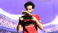 Striker Liverpool Mohamed Salah menempati peringkat delapan, dengan total mencetak 44 gol dari 44 pertandingan musim ini. (Foto: Michael Regan/Getty Images)