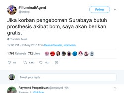 Prostesis Gratis untuk Korban Bom: Daripada Cuma Ribut di Medsos
