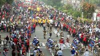 Antusiasme Warga di Parade Karnaval Asian Games 2018