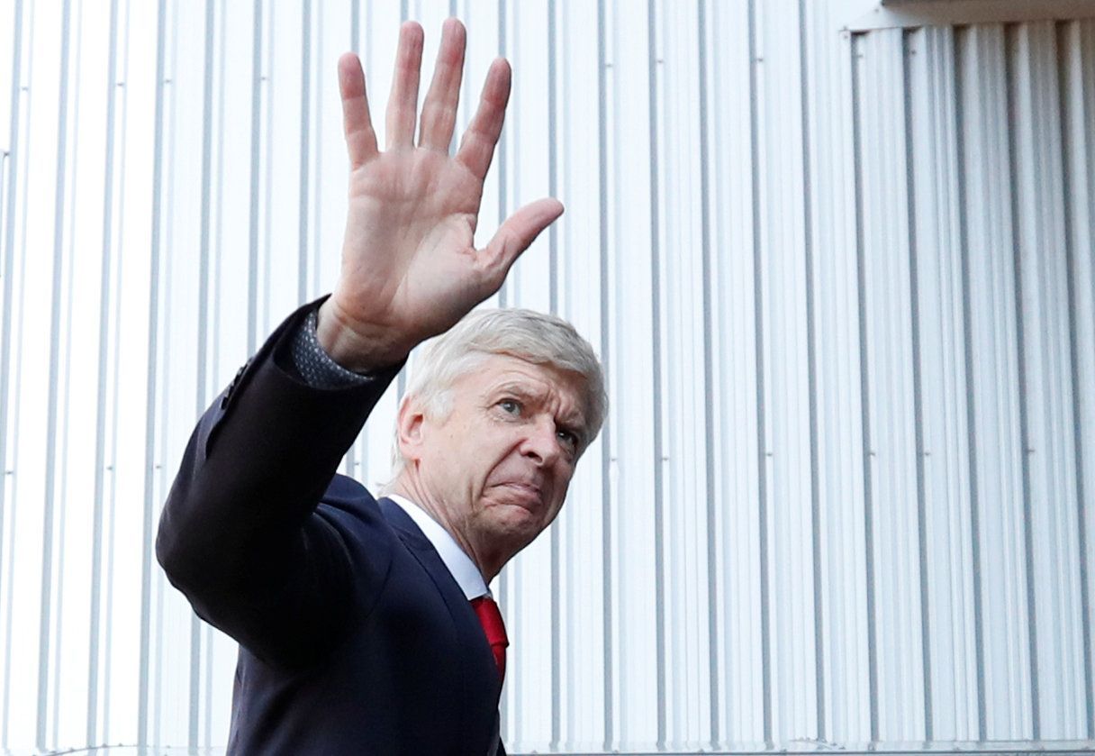 Soccer Football - Premier League - Huddersfield Town vs Arsenal - John Smith's Stadium, Huddersfield, Britain - May 13, 2018   Arsenal manager Arsene Wenger arrives at the stadium before the match   Action Images via Reuters/Andrew Boyers    EDITORIAL USE ONLY. No use with unauthorized audio, video, data, fixture lists, club/league logos or 