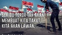 Gambar Pengobar Semangat Lawan Teroris Banjir di Medsos