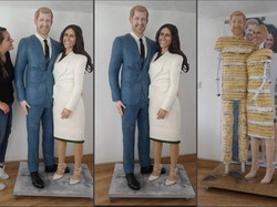 Keren! Kue Ini Dibuat Seperti Figur Asli Pangeran Harry dan Meghan Markle